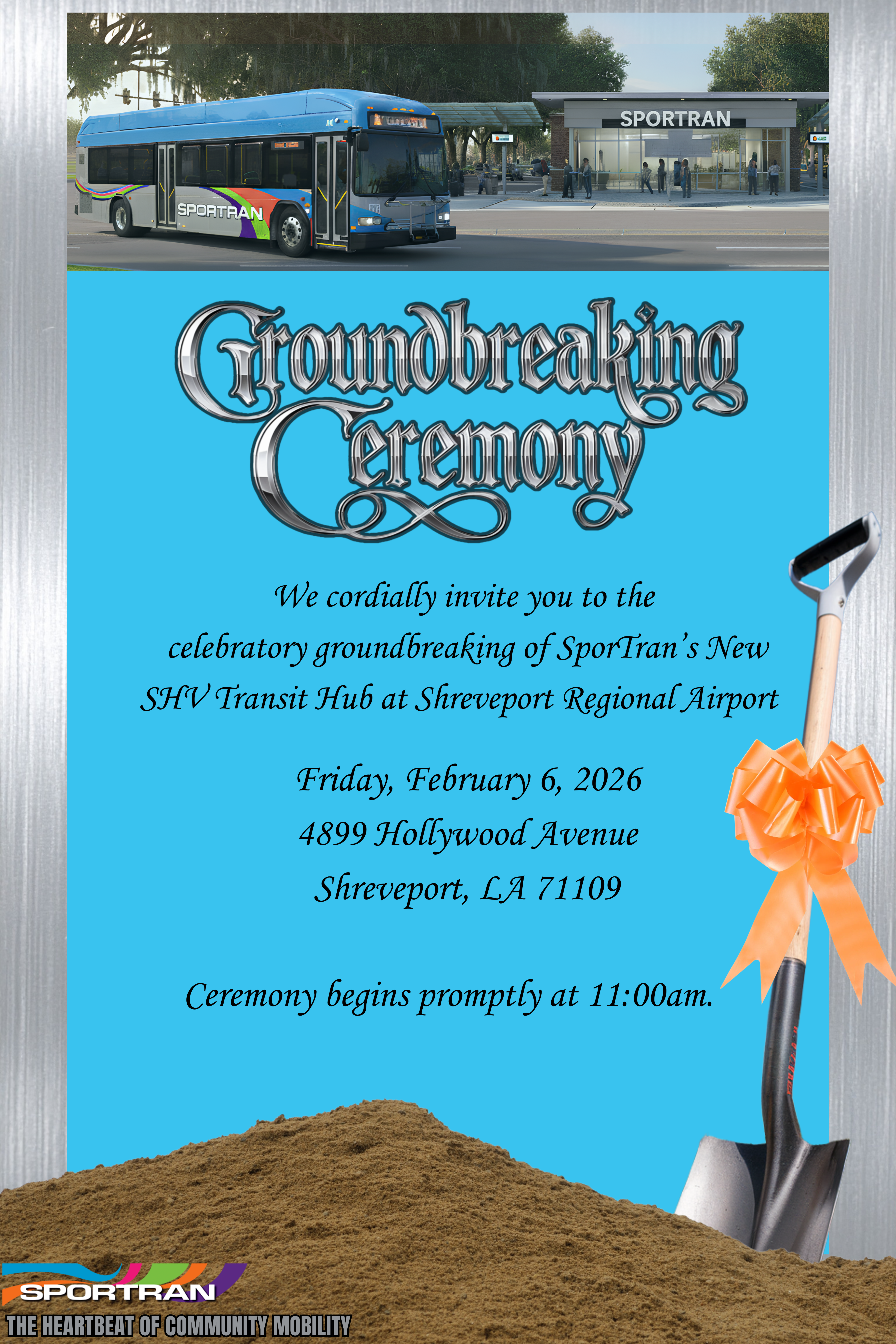 SPORTRAN NEW TRANSIT HUB GROUNDBREAKING CEREMONY_INVITE